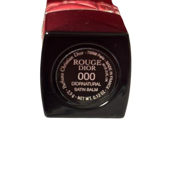 Dior Rouge Dior 000 Satin Balm Lipstick Diornatural Hydrating Formula - Picture 4 of 5